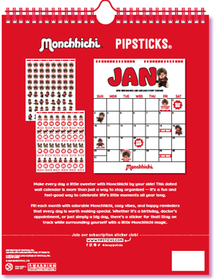 Monchhichi Calendar 2027