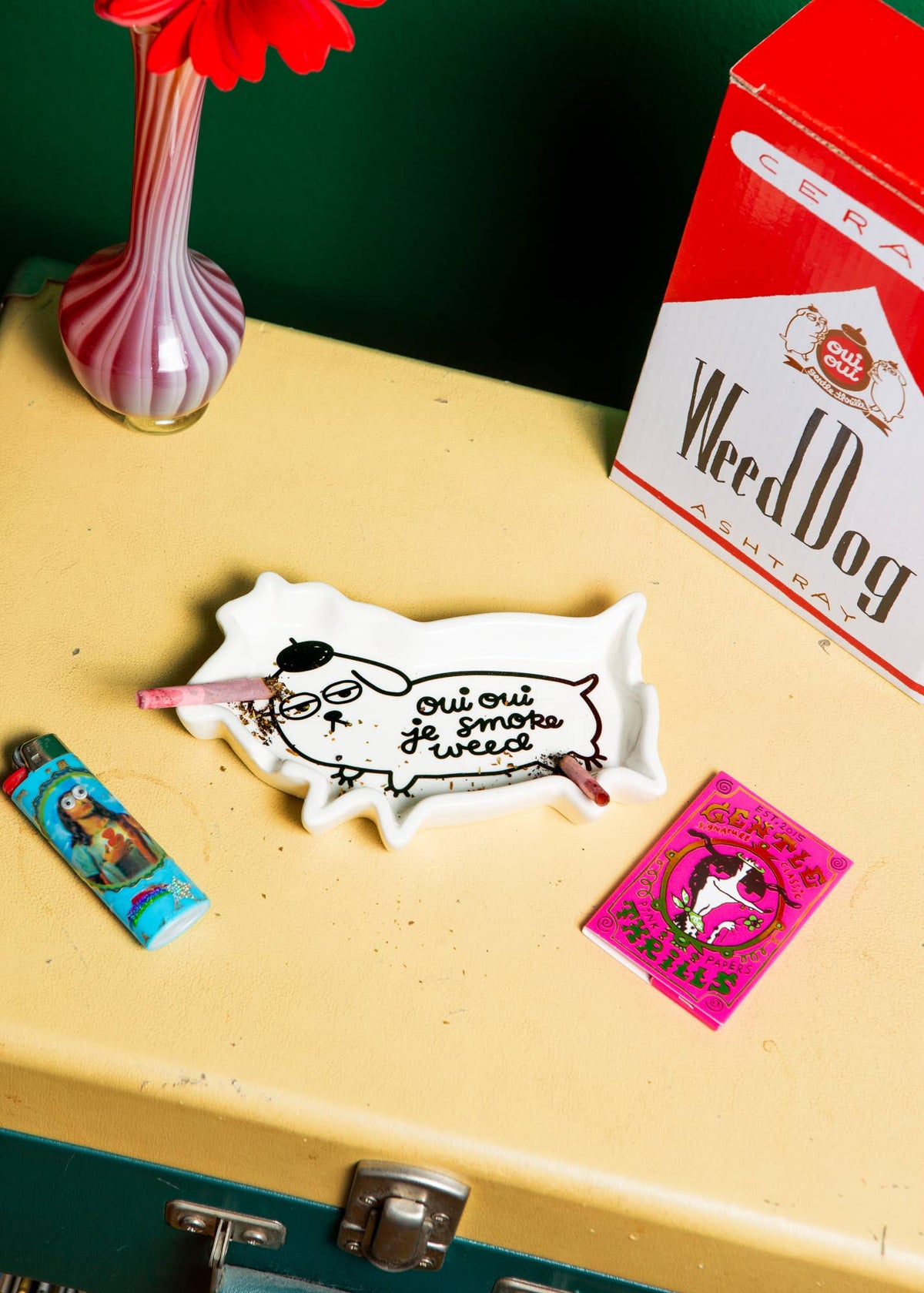 Weed dog ashtray