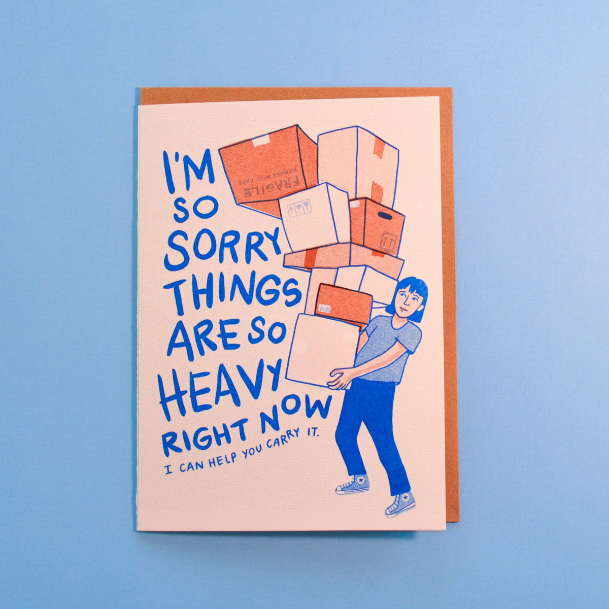 Heavy Sympathy Risograph Greeting Card