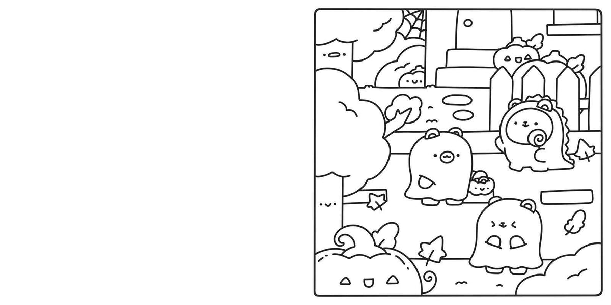Cute & Cozy Coloring: Spooky by Becky Cas: Paperback; 80 pages / English