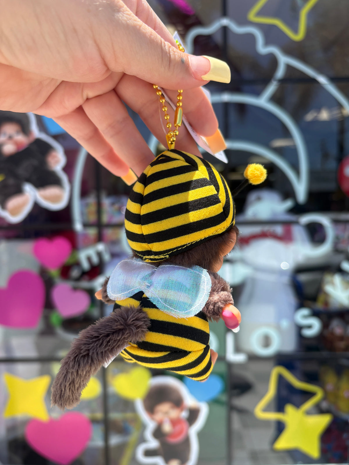 Monchhichi Bumble Bee Keychain