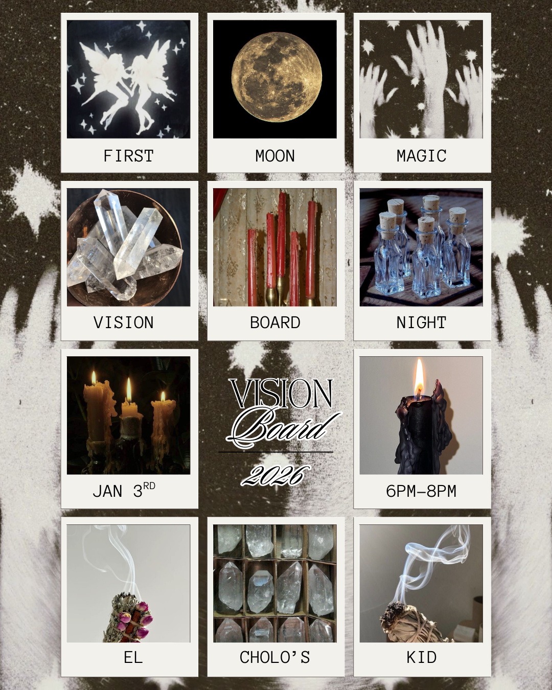 JANUARY 3rd - Moon Magic Vision Board Night