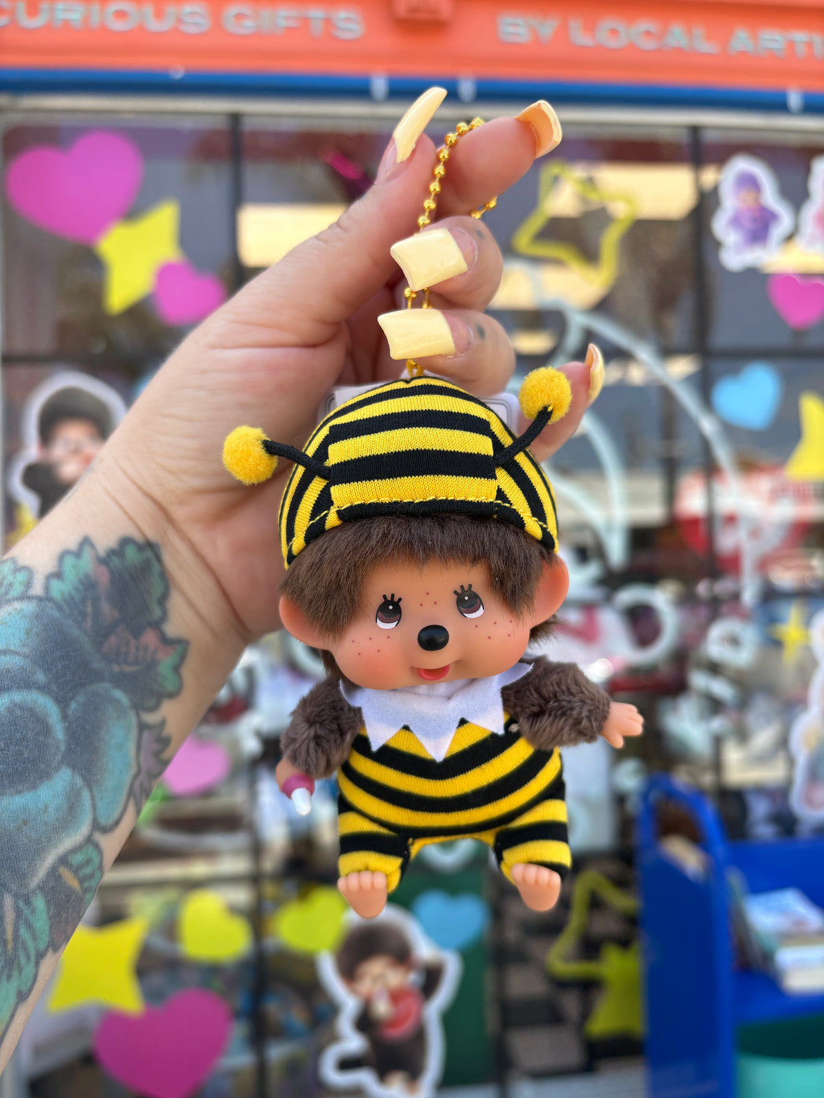 Monchhichi Bumble Bee Keychain