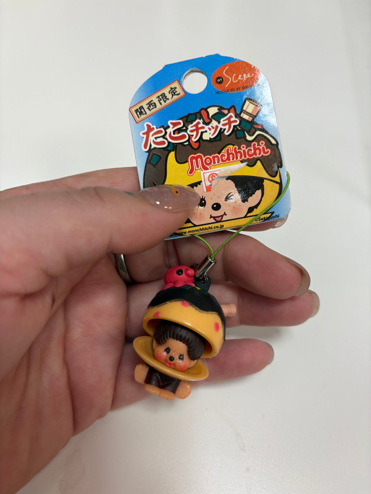 38 - Monchhichi Plastic Charm (Takoyaki)