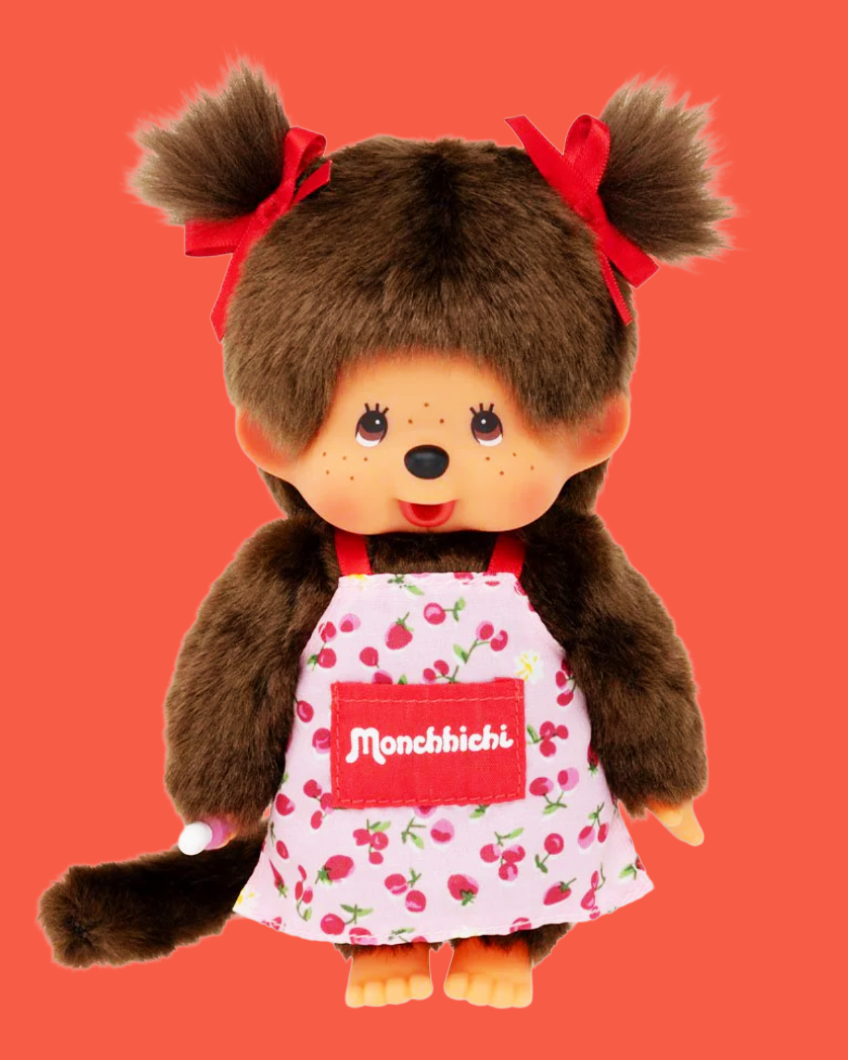 Monchhichi Flower Apron Girl - 8"