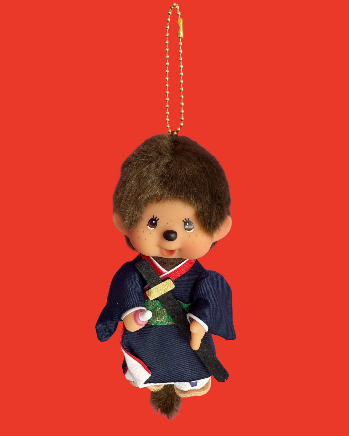 Monchhichi Traditional Blue Keychain -  (Direct from Tokyo)