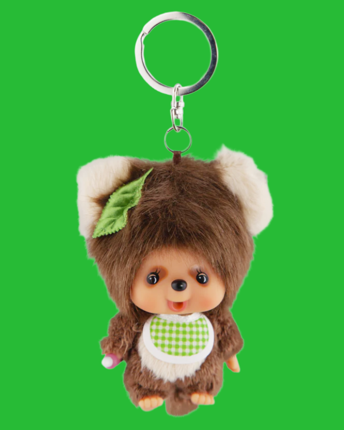 Monchhichi Tanu Tanu Big Head Keychain