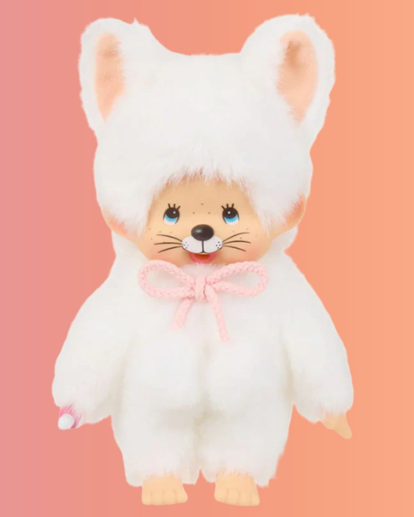 Monchhichi White Cat Girl - El Cholo's Kid