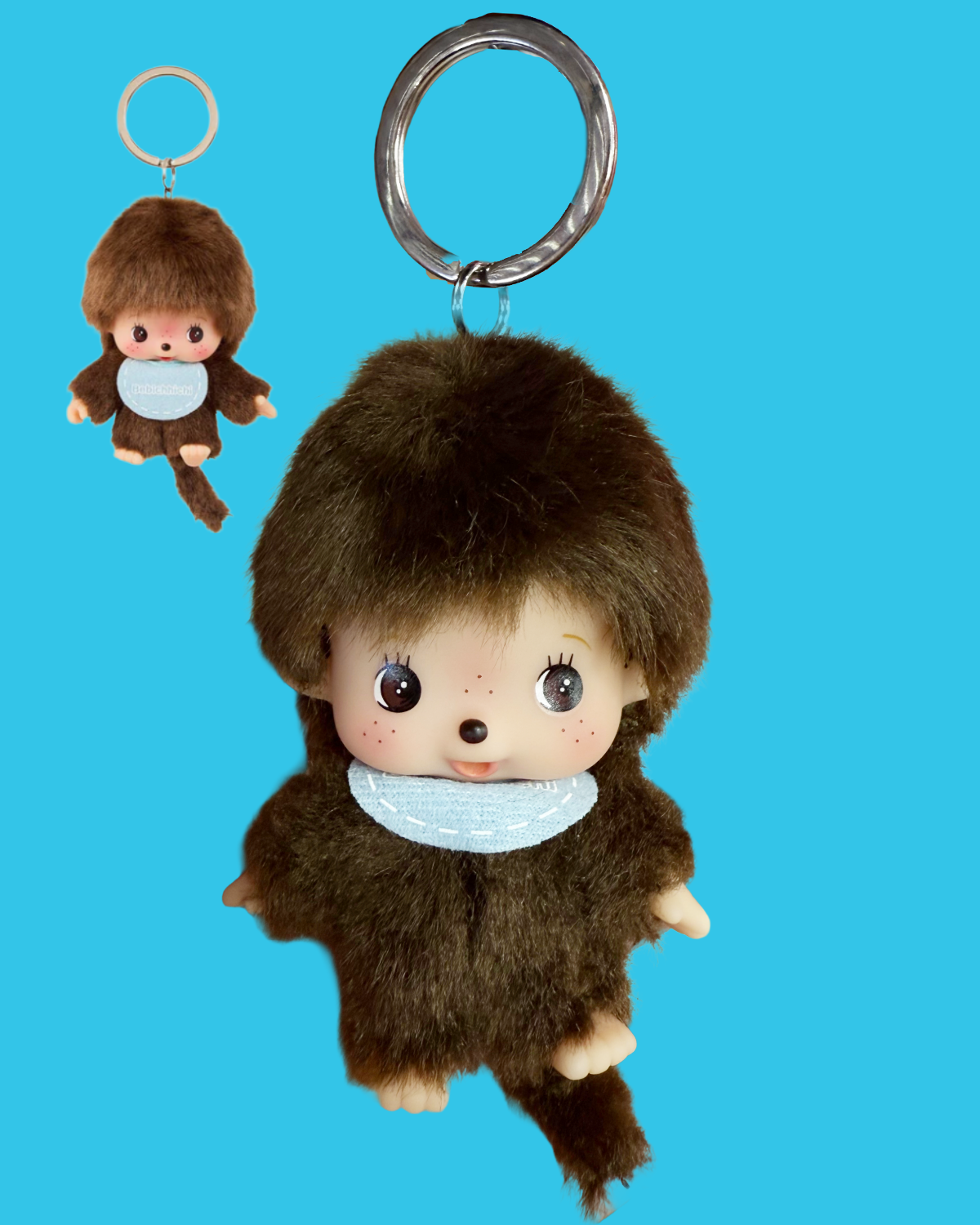 Monchhichi Bebichhichi Big Head Keychain