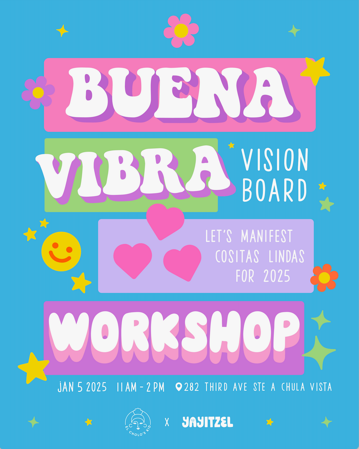 Jan 5: Buena Vibra Vision Board Party with YAYITZEL