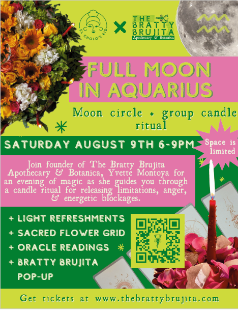 August 9: Full Moon in Aquarius Moon Circle &amp; Group Candle Ritual