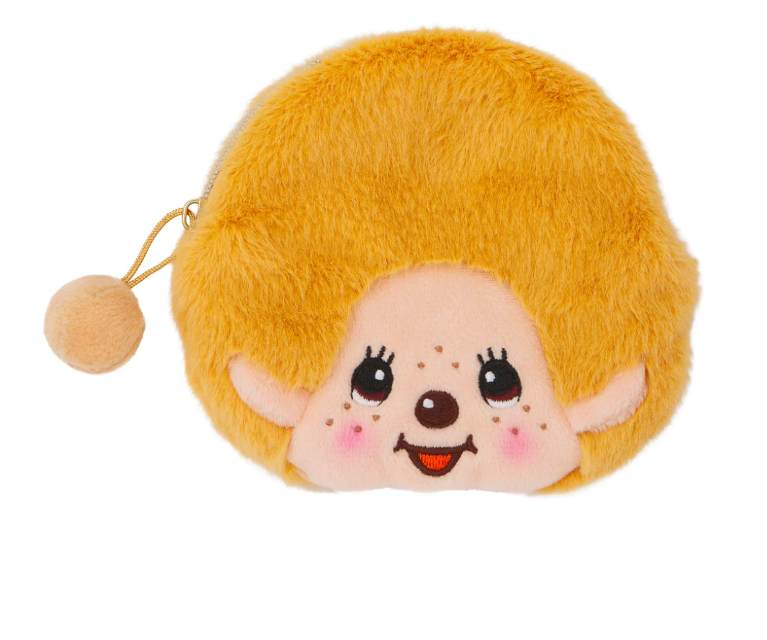 Sekiguchi Monchhichi Beige Boy Coin Purse