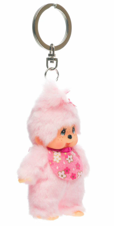 Monchhichi Classic Bebichhichi Cherry Blossom Keychain