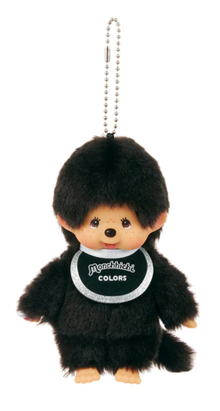 Monchhichi Colors Keychains BLACK -  (Direct from Tokyo)