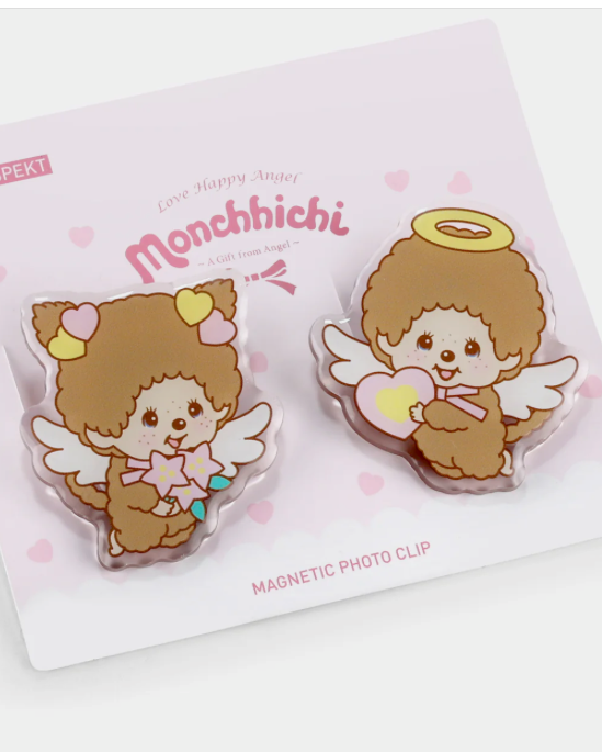 Monchhichi Angels Magnetic Photo Clips