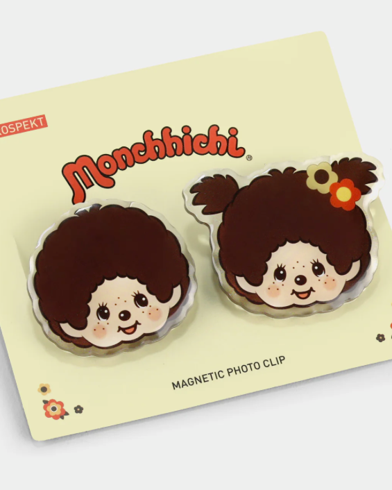 MONCHHICHI FLOWERS MAGNETIC PHOTO CLIPS