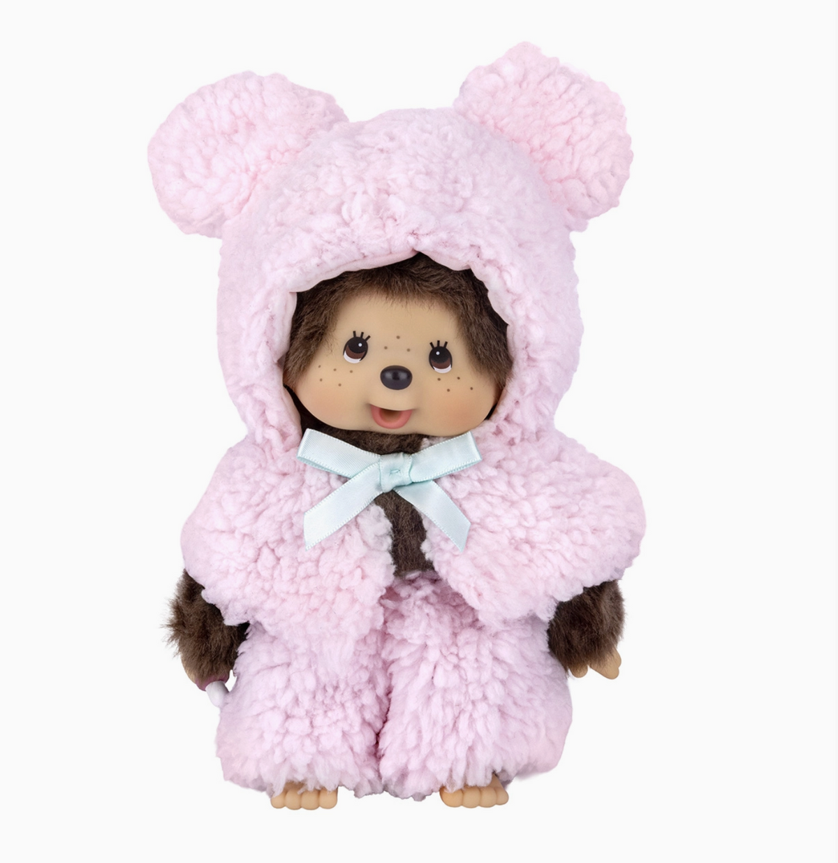 Monchhichi Pink Bear Hoodie Cape Boy