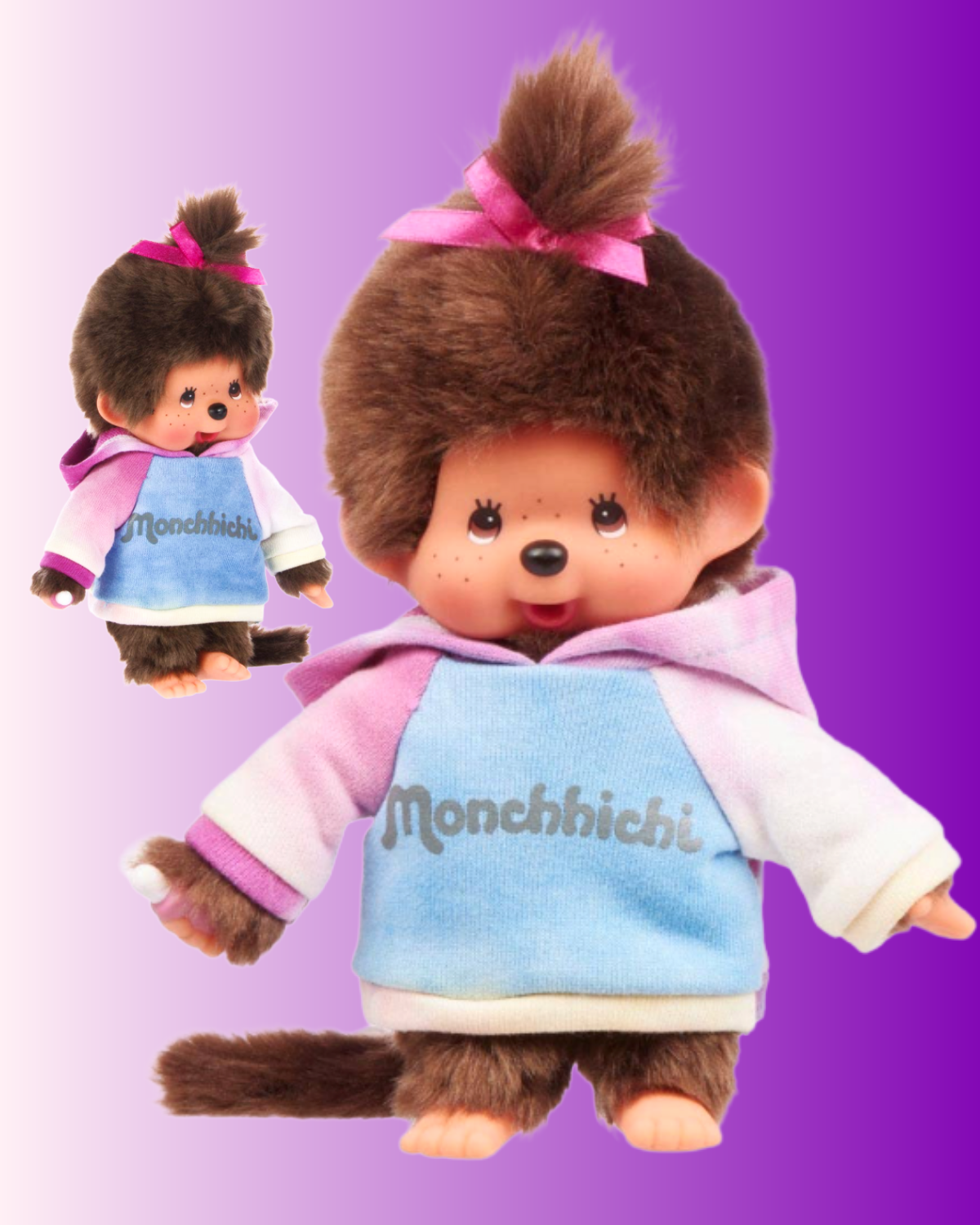Monchhichi Tie-Dye Hoodie Girl