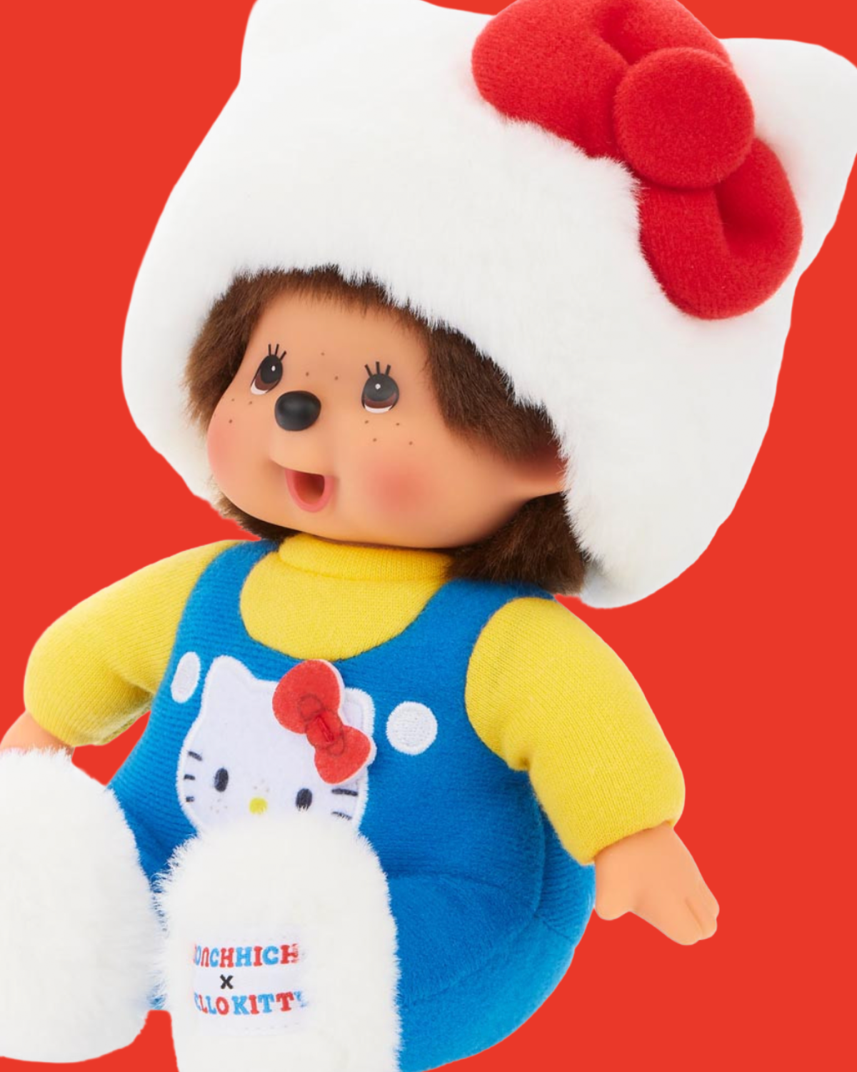 Hello Kitty x Monchhichi Plush Doll