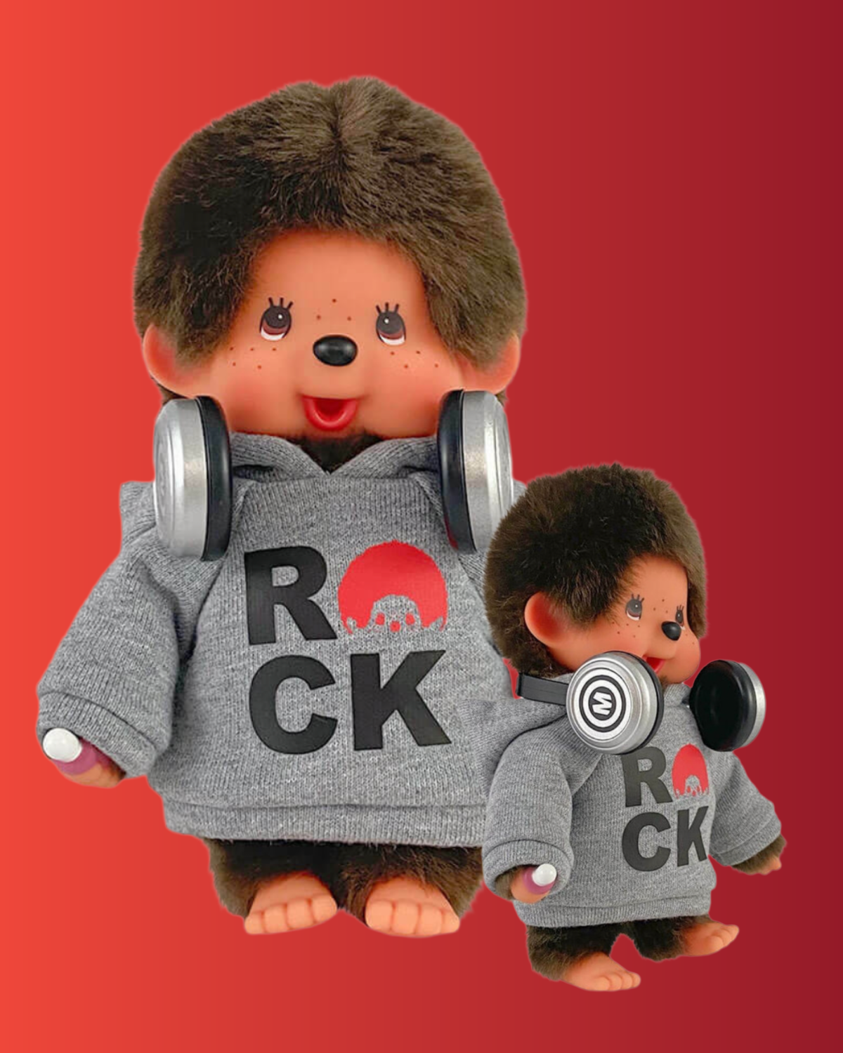 Monchhichi Pop Rockstar in Hoodie