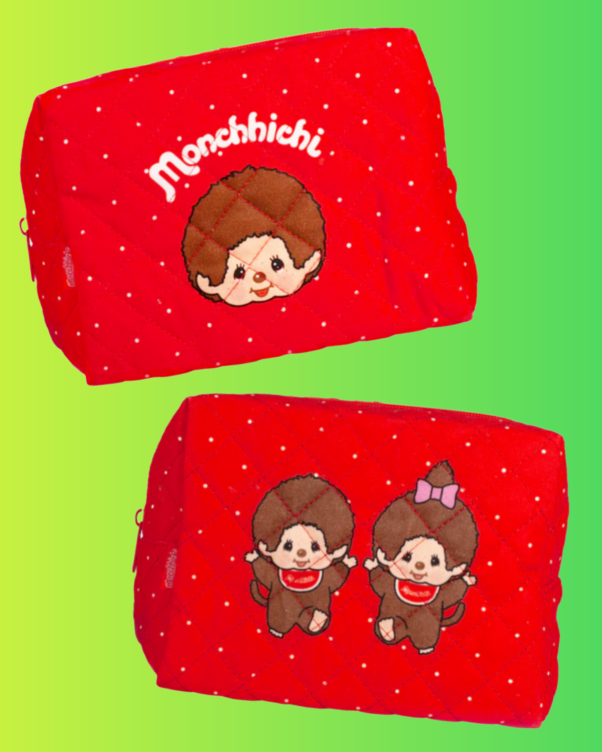 Monchhichi Quilted Pouch
