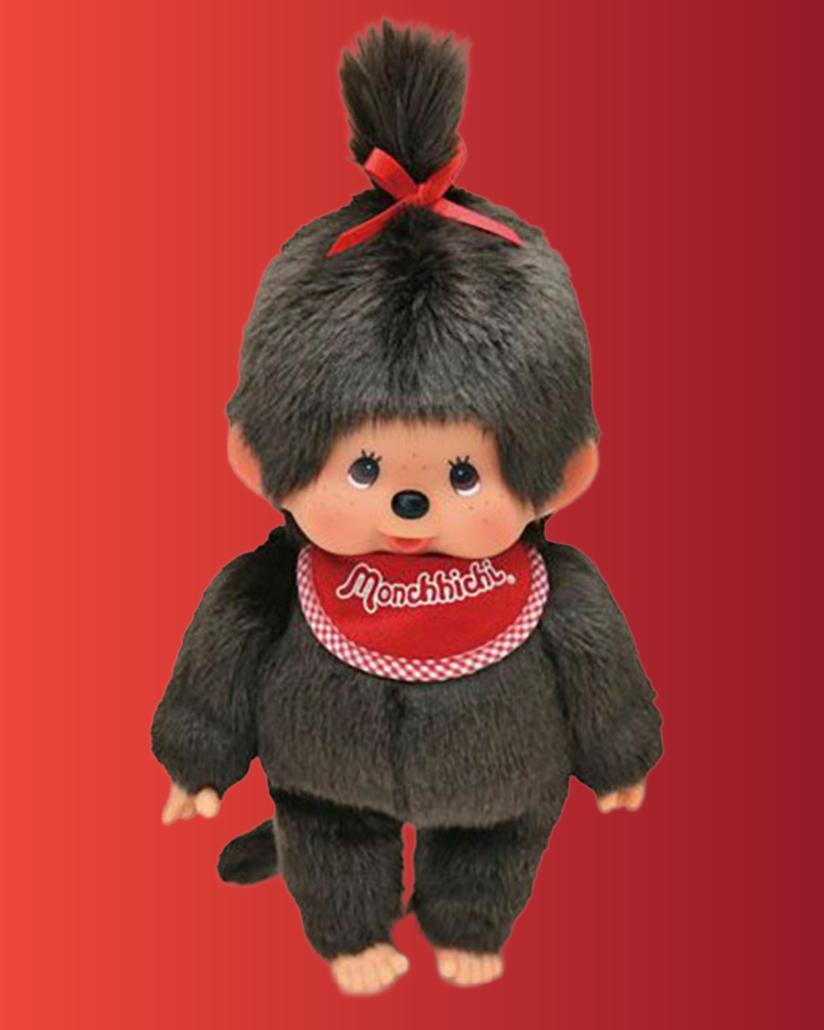 Monchhichi Classic Girl Red - 10&quot; (Direct from Tokyo)