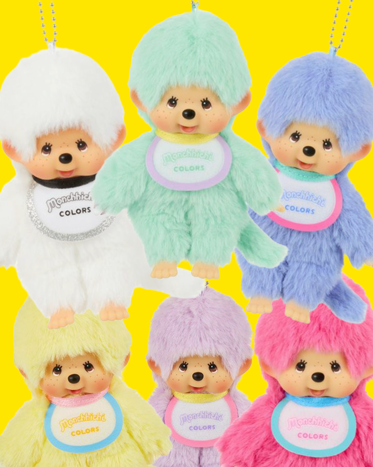 Monchhichi Colors Keychains -  (Direct from Tokyo)