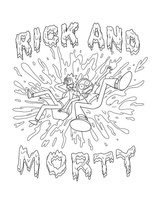 Rick and Morty Glow-in-the-Dark Coloring Book by Editors of Thunder Bay Press: Paperback; 76 pages / English