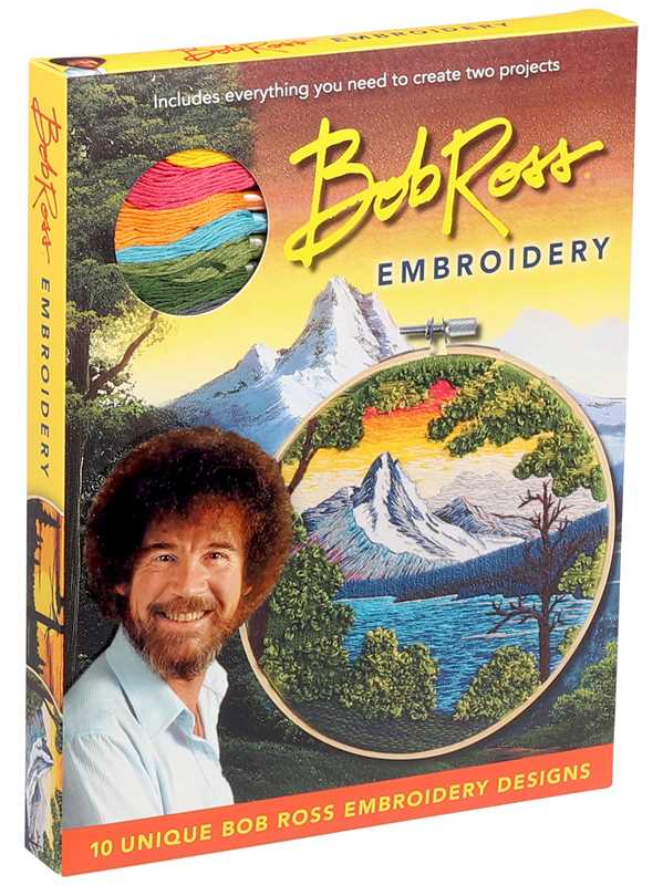 Bob Ross Embroidery by Deborah Wilding: Kit - Paperback; 80 pages / English