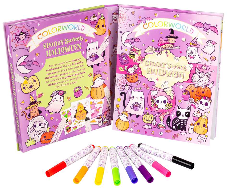 ColorWorld: Spooky Sweet Halloween by: Kit - Paperback; 64 pages / English