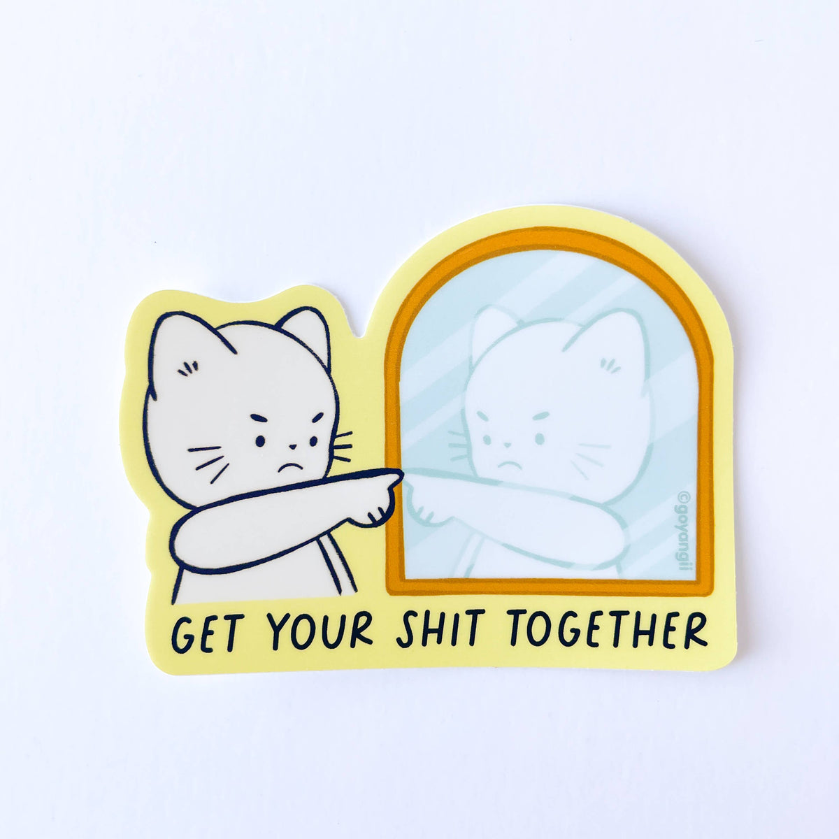 GYST Cat Waterproof Vinyl Sticker