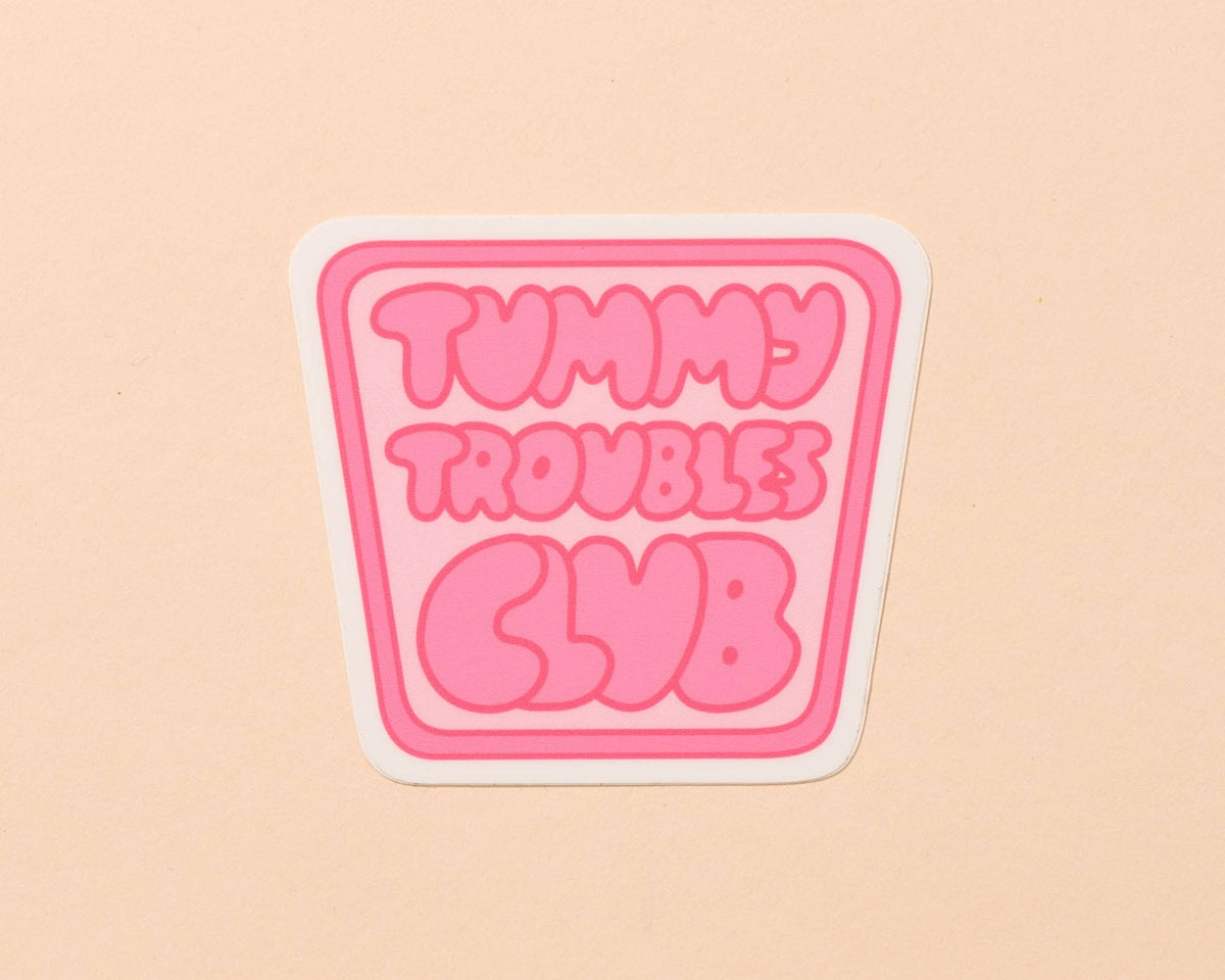 Tummy Troubles Club Vinyl Sticker