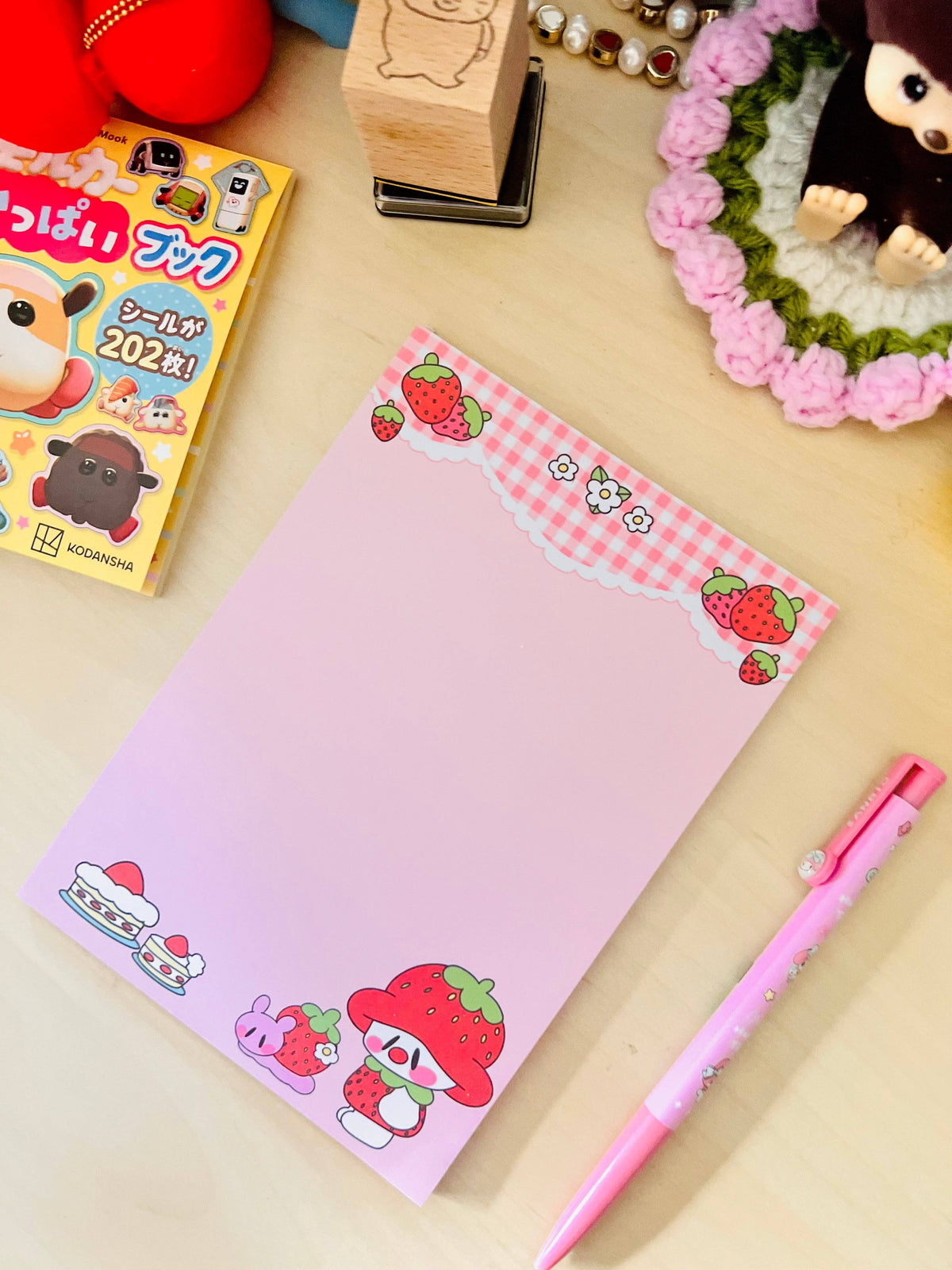 Strawberry Marshall Notepad