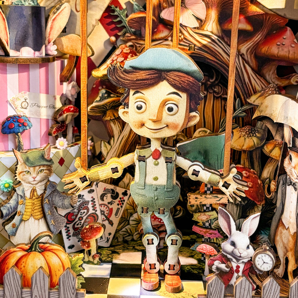 DIY Book Nook Kit: Pinocchio Theater