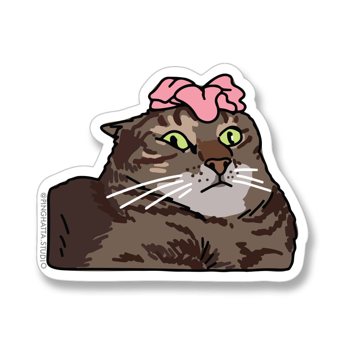 Cat Meme Die-Cut Stickers: Pope Cat