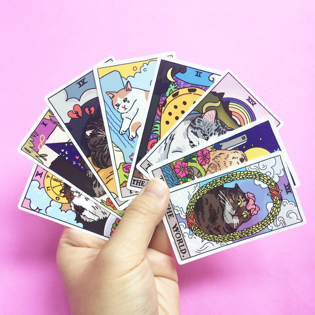 Tarot Cat Meme Die-cut Stickers: Judgement