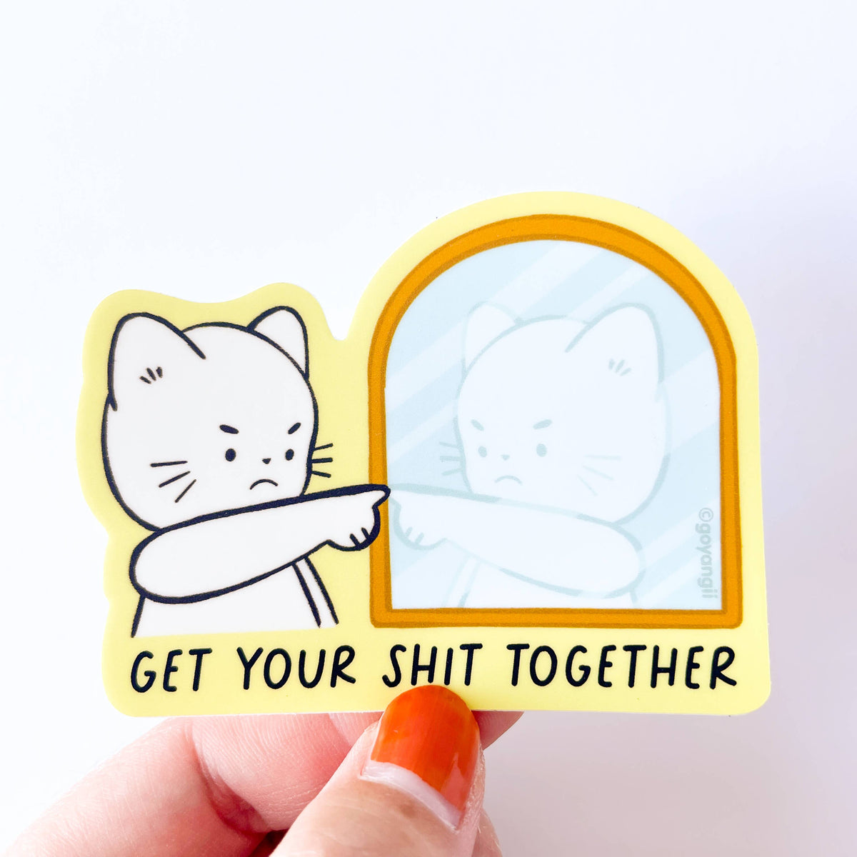 GYST Cat Waterproof Vinyl Sticker