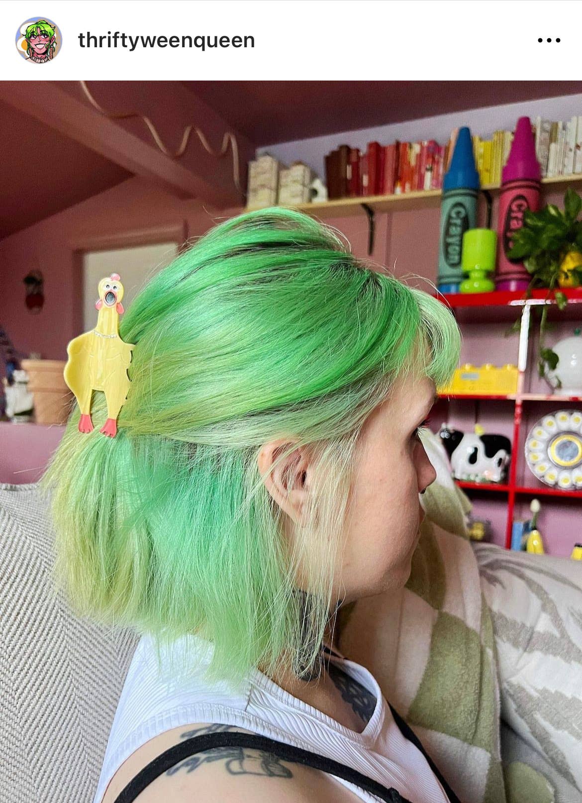 Rubber Chicken Hair Claw