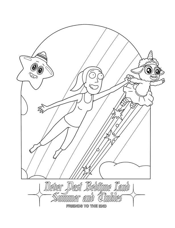 Rick and Morty Glow-in-the-Dark Coloring Book by Editors of Thunder Bay Press: Paperback; 76 pages / English