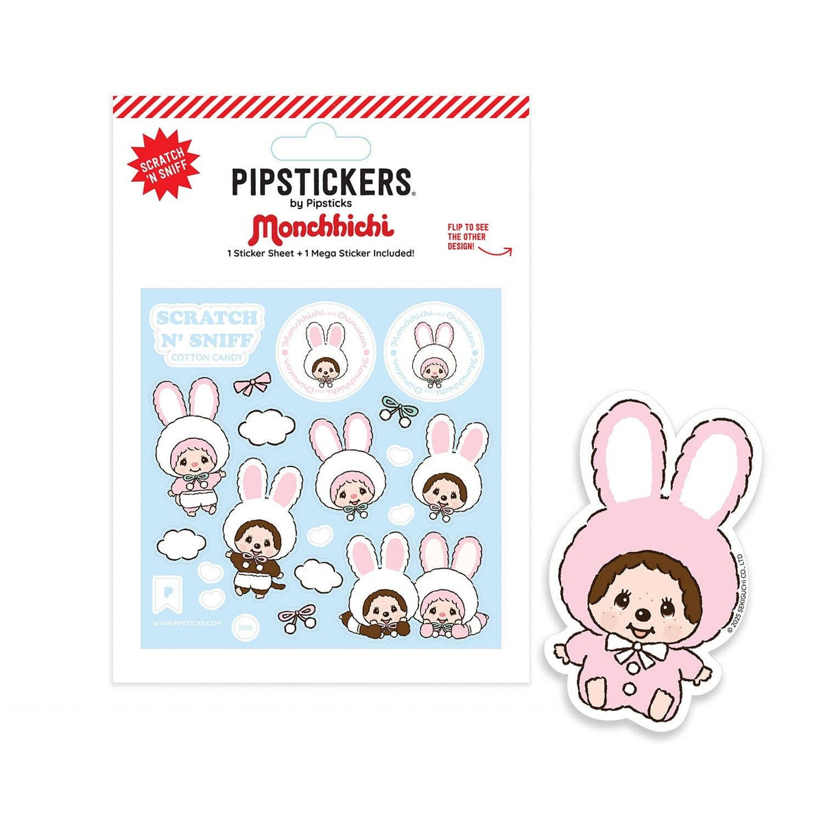 Monchhichi & Chimutan Cotton Candy Scratch 'n Sniff