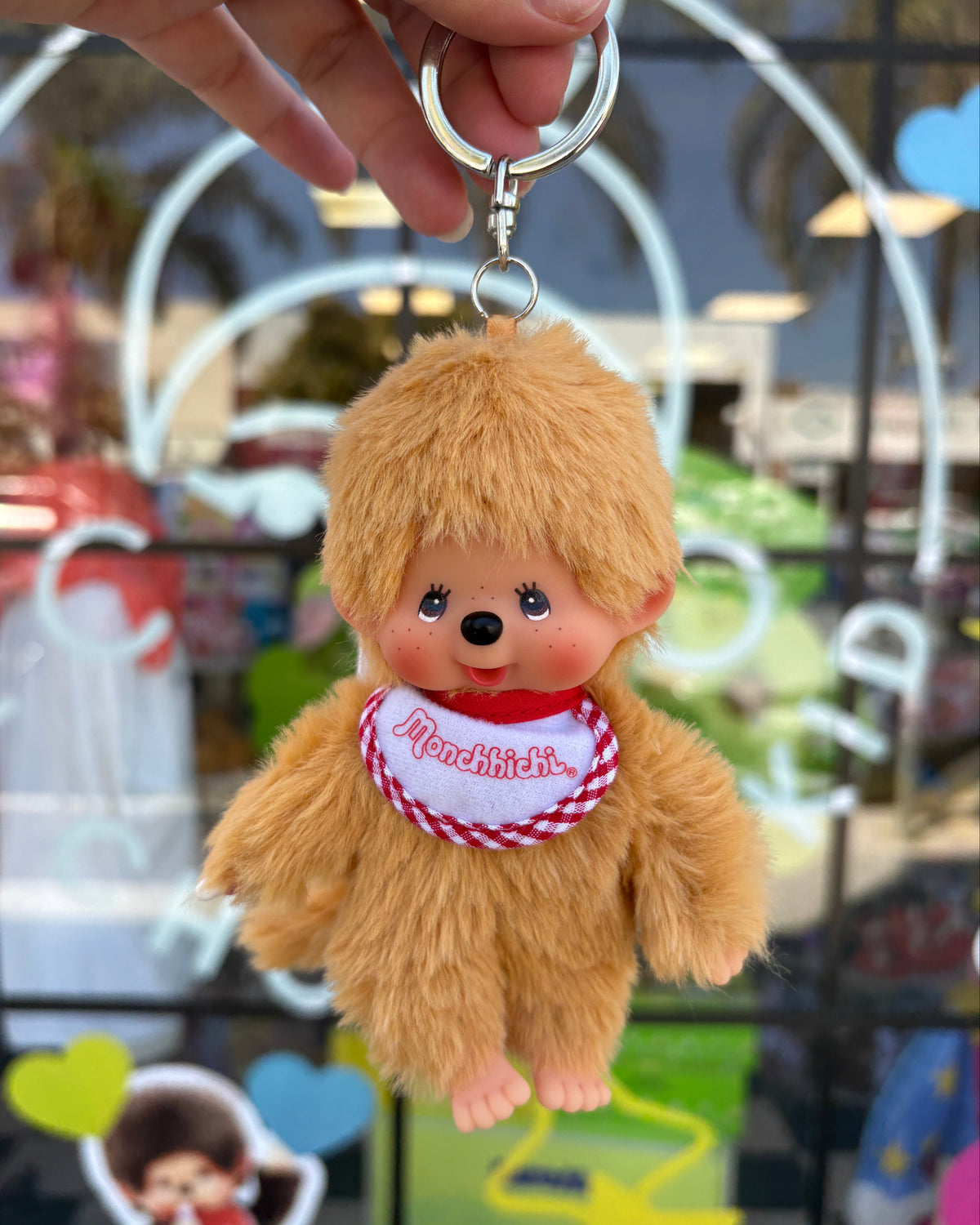 Monchhichi Beige Boy with Keychain
