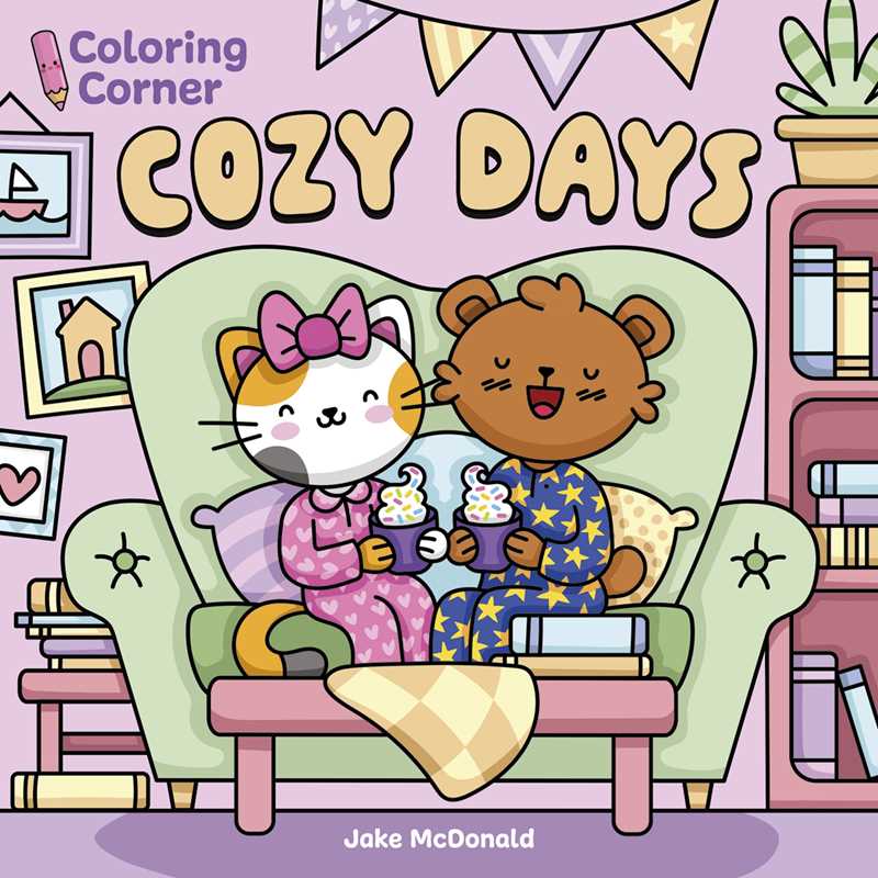 Coloring Corner: Cozy Days by Jake McDonald: Paperback; 48 pages / English