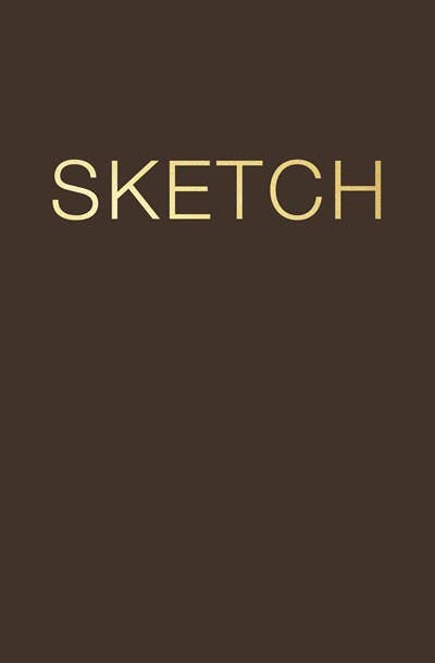 "Sketch" Medium Coffee Layflat Sketchbook