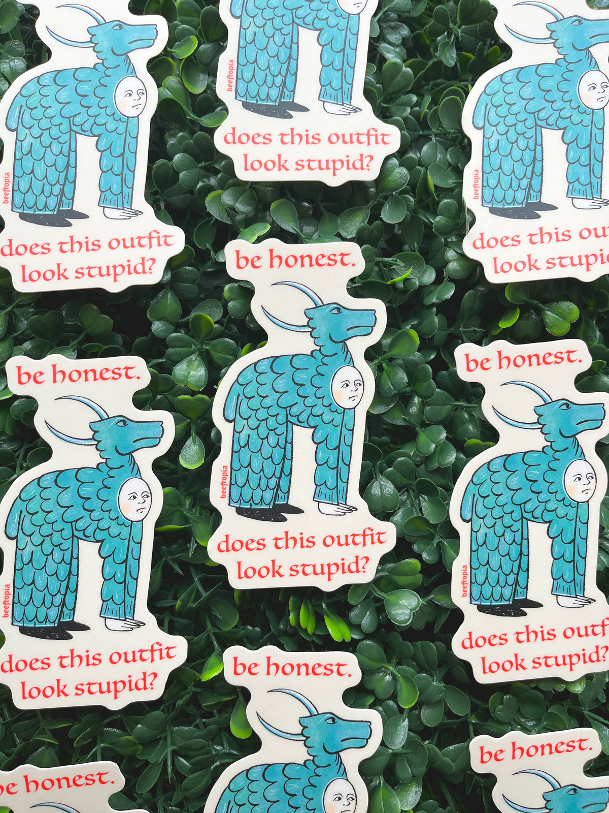 Stupid Outfit Medieval Vinyl Sticker