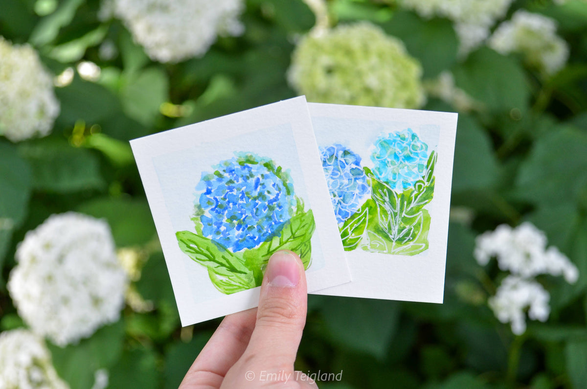 NEW Mini Painting Kit- Hydrangeas