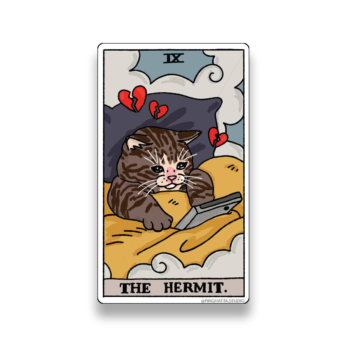 Tarot Cat Meme Die-cut Stickers: The Lovers