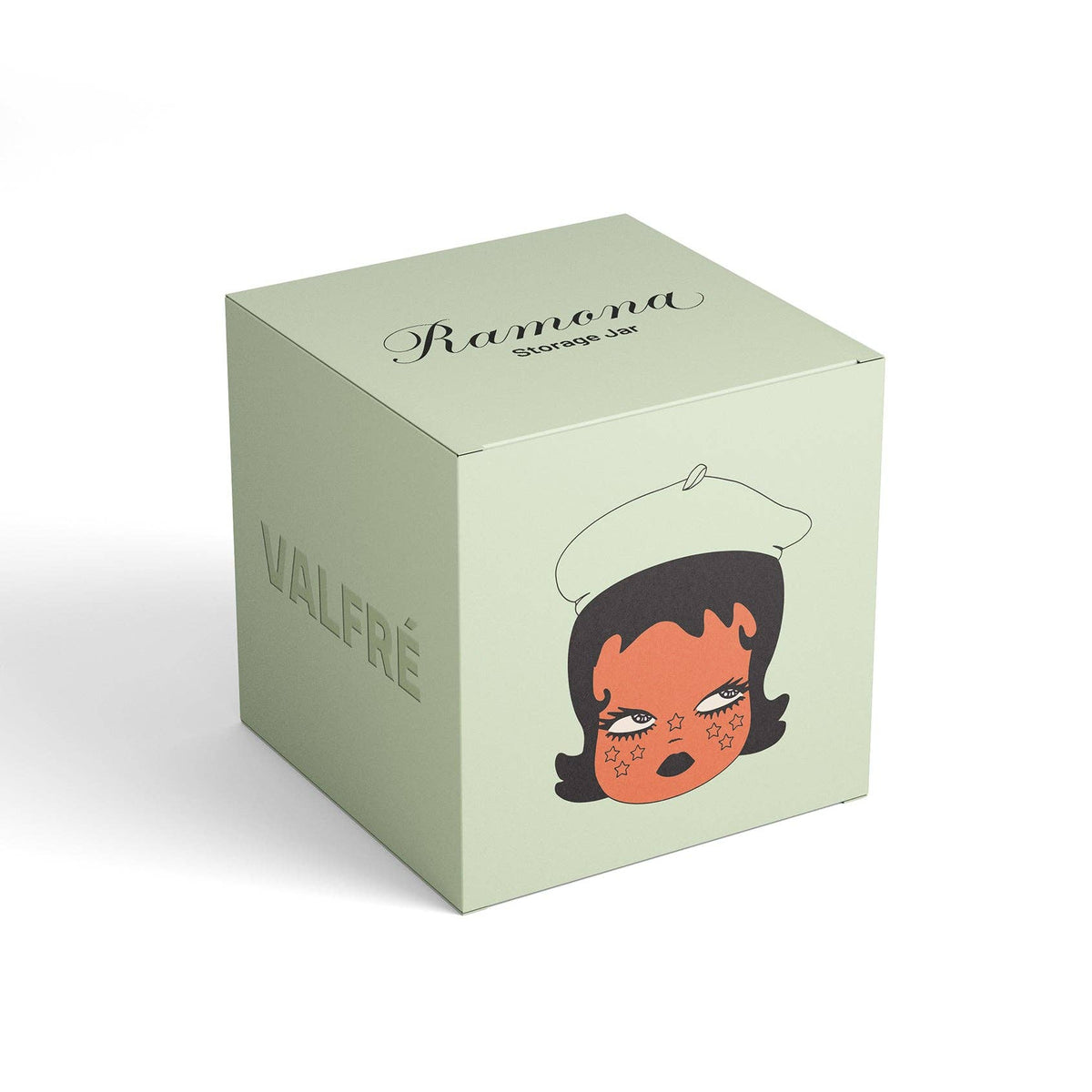 Ramona Ceramic Storage Jar: Red Beret