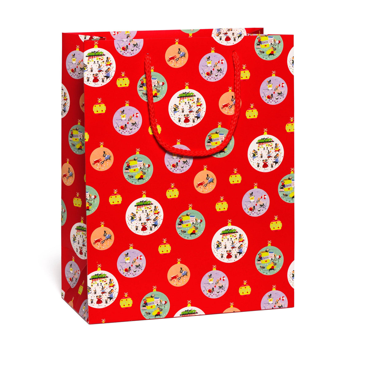 Holiday Mice large gift bag: Single