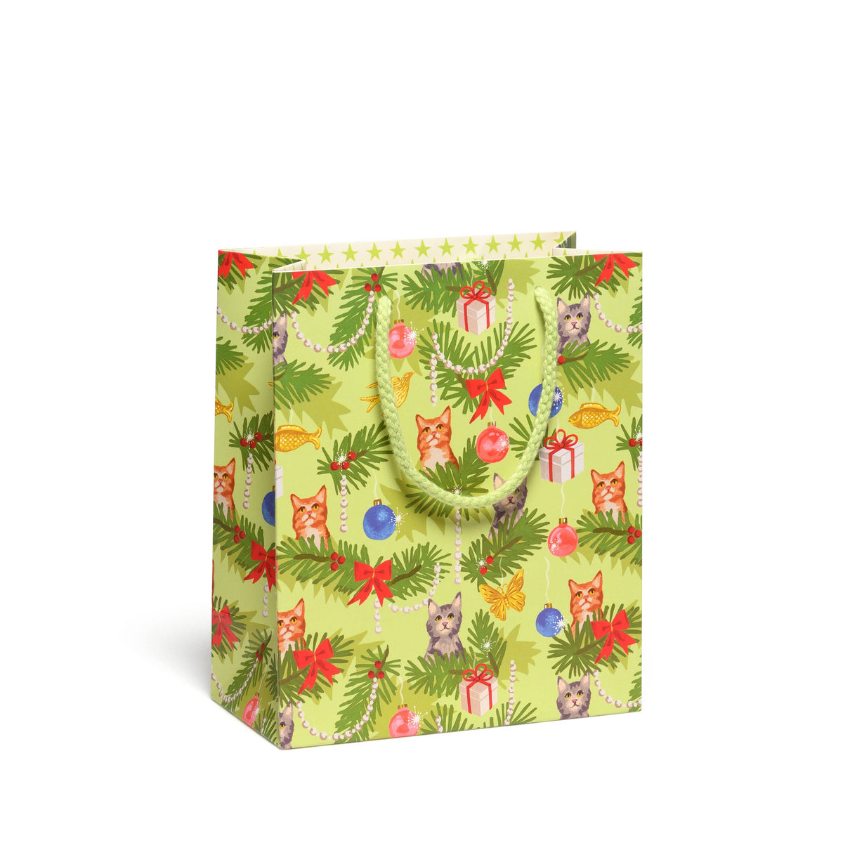 Meowy Christmas gift bags: Small