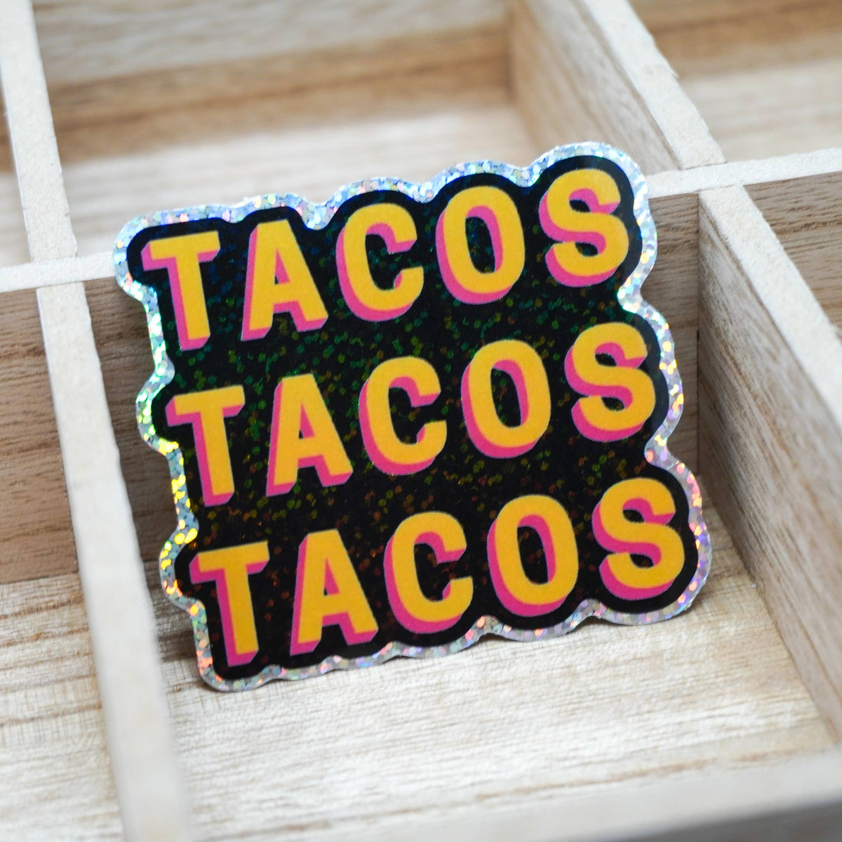 TACOS 3&quot; Sticker